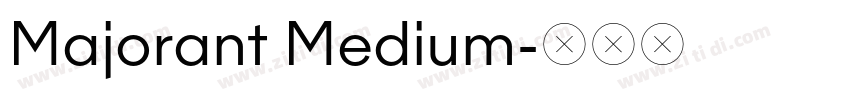 Majorant Medium字体转换